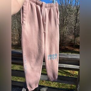 Taylor Swift 1989 Sweatpants Size S Taylor’s Version Pink Swiftie